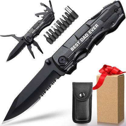 ZAVIT BEST DAD EVER 20-in-1 Multitool Knife – Gifts for Dad