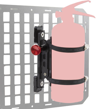 ZHILXN Molle Panel Fire Extinguisher Mount — Quick-Release Bracket for 1-2 in MOLLE Panels
