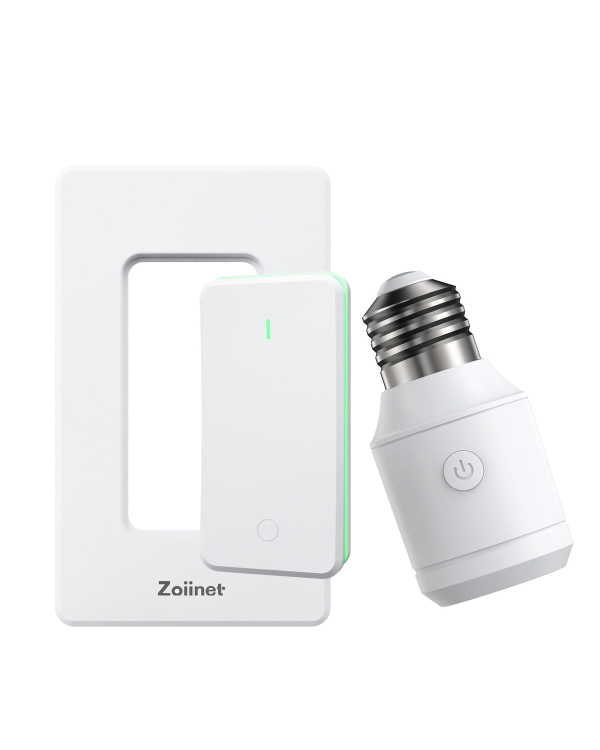 Zoiinet 500W Wireless Light Switch Socket – No Wiring Needed, E26/E27 Bulbs