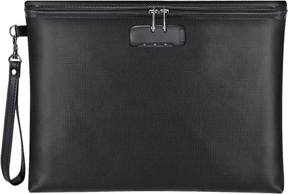 ZOOPIP Fireproof Document Bag with Lock – A4 14.3x10.2 in, Waterproof & 2000°F