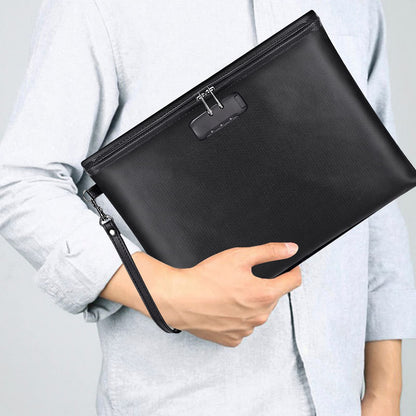 ZOOPIP Fireproof Document Bag with Lock – A4 14.3x10.2 in, Waterproof & 2000°F